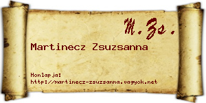 Martinecz Zsuzsanna névjegykártya